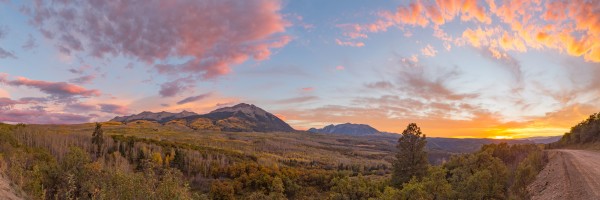 Fall Sunset On Kebler Pass by John Freeman